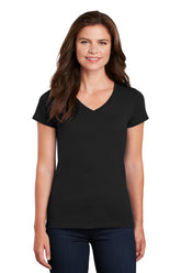 Gildan  Women's Heavy Cotton  100% Cotton V-Neck T-Shirt. 5V00L